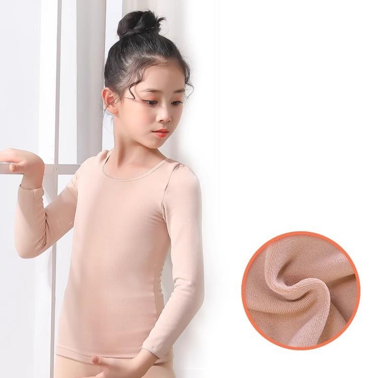 セットアップ キッズ 舞台 トップス 肌色 ダンス衣装 女の子 白 長袖 無地 バレエ 子供服 薄手 インナー タイツ レギンス 可愛い コスチューム 体操 合唱団 衣装 演出服 肌着 ハロウィン ステージ衣装 下着 コスチューム 練習着 2