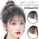 前髪ウィッグ パッツン 3枚セット シースルーバング 高温糸 薄型 部分ウィッグ 自然 バレない クリップ ボリュームアップ 小顔効果 もみあげ付き 空気感前髪...