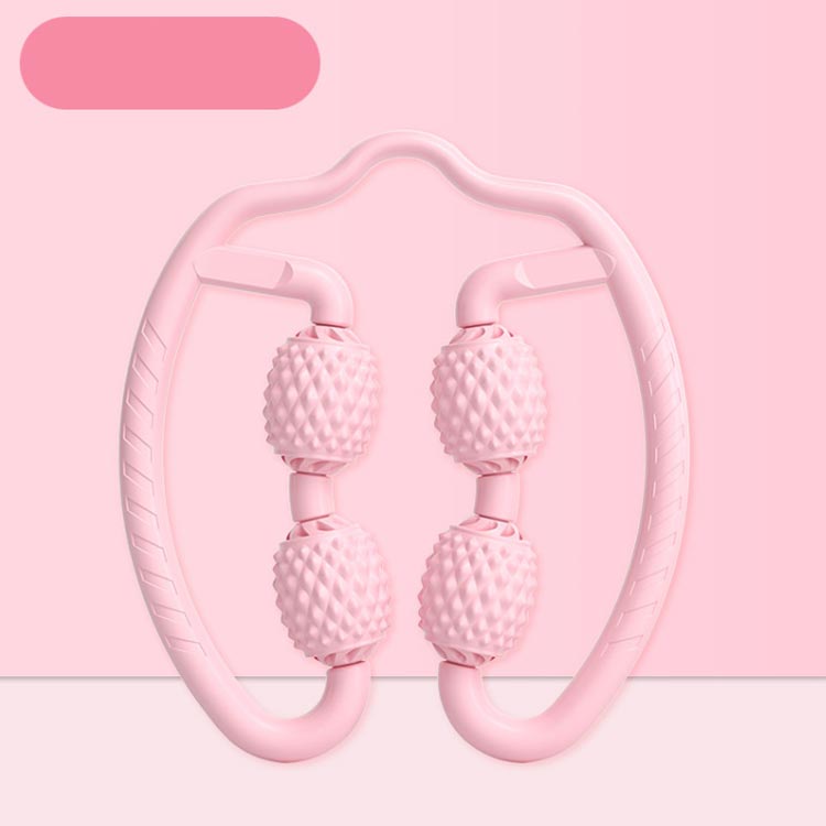 かげちゃんショップの手持ち挟む式 マッサージローラー むくみ解消 腰 太もも マッサージローラー ストレッチ 脚やせ 筋膜 マッサージ 足 フォームローラー 全身 フォームローラー 美脚 ふくらはぎ リリースマッサージ 便携 軽量 ヨガグッズ｜アングル2