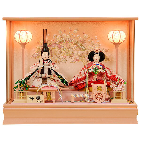 雛人形 ひな人形 K101 コンパクト 佳月 オルゴール付き かげつ 雛人形 雛 ケース飾り 雛 親王飾り 雛名匠・逸品飾り 高級品 即実発送【2025年新作】