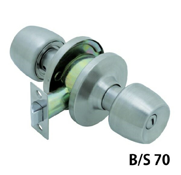 ドアノブ【トイレ】【浴室錠】【扉厚25〜45mm】FUKI 円筒錠 TLH-60【バックセット70mm】トイレ 浴室 会..