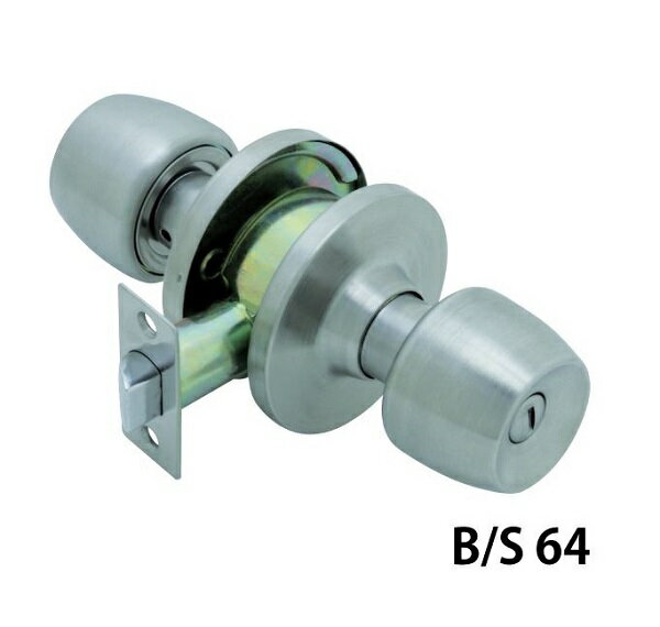 ドアノブ FUKI 円筒錠 TLH-60 バックセット64mm 扉厚25〜45mm トイレ 浴室 会議室 ノブ 取替 交換
