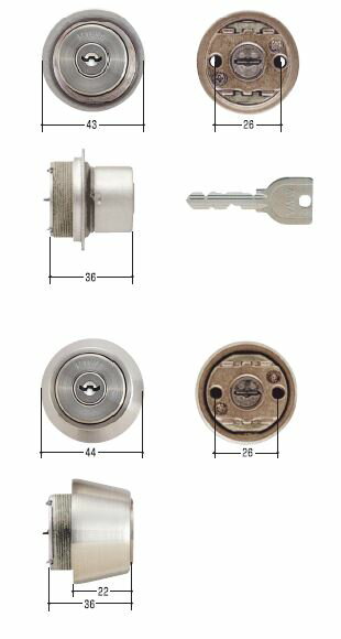 MIWA 美和ロック U9 TE0・TE22 CY ST 2個同一 子鍵6本