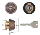 MIWA/美和ロック 鍵 U9シリンダー DA-HSV CB 扉厚40mm テールピース縦向き 取替 交換