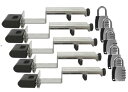 ドアジョイナー 扉厚40mm エアタイト仕様枠(AT)用) ダイヤル可変式南京錠付(ABUS)【お買い得5個セット】空室管理