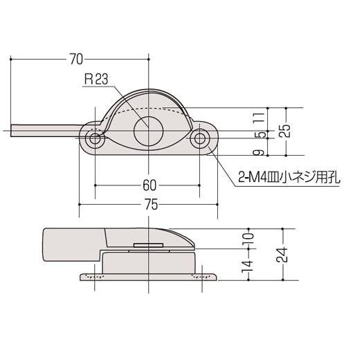 クレセント 日軽サッシ 岩住アルミ他（左右勝手あり）窓 鍵 取替 交換