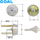【ポイント5倍】GOAL TX43-42 鍵 シリンダー 交換 TXタイプ 交換シリンダー GCY-92 (TX43-42 11ケース付シル)取替え シルバー色