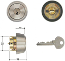 SCY-91 対応扉厚36～41mm ユーシンショウワ 鍵 シリンダー 交換シリンダー SLA用 SHOWA ショーワSLA-05-S32P-40-6P-CY 鍵 シリンダー 交換 交換用シリンダー