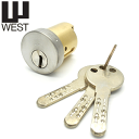 【ポイント5倍】鍵 交換 WEST916シリンダー ディンプルキー3本付セキスイハウス PPA1タイプ 交換シリンダー