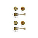 美和ロック 認証ID付 PR TE0シリンダー シルバー色 2個同一(MIWA PR TE0.CY ST 1K2L) 鍵数6本 【在庫品】