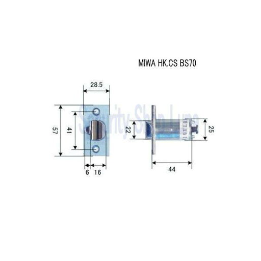 MIWA HK-CS (バックセット:70mm) 錠ケースのみ【在庫品】 MIWA HK-CS (バックセット:70mm) 錠ケースのみ【在庫品】