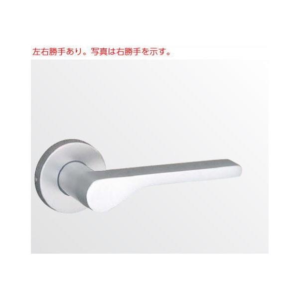 美和ロック LA21.KNB 扉厚33～41mm　 MIWA LA用アルミシルバーレバーハンドル（SV）右勝手用（R） 【在庫品】