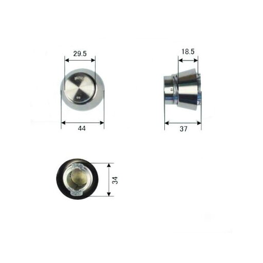 美和ロック LA.DY ダミーシリンダー 扉厚:29~32・33~41mm ステンレスヘアーライン色(ST)【在庫品】 美和ロック LA.DY ダミーシリンダー 扉厚:29~32・33~41mm ステンレスヘアーライン色(ST)【在庫品】