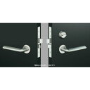 MIWA LA64−3型 BS38mm 扉厚33〜41mm 左右勝手兼用 ステンレスシルバー(ST) キーなし 【在庫品】