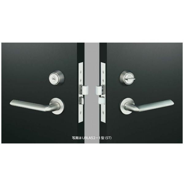 MIWA　U9LA56－1型　BS100mm　扉厚33～41mm　左右勝手兼用　ステンレスシルバー色（ST)　　キー3本付き　【在庫品】