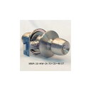 MIWA U9HKW−2A BS70mm 扉厚33〜49mm 円筒錠 (外側 シリンダー付ノブ 内側 空ノブ) 自動施錠タイプ キー3本付き 【在庫品】