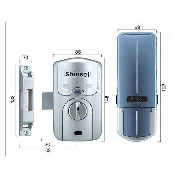 新生デジタル　S－30C2R　リモコン2個付 （カード式補助錠）　【仕入先より直送致します】