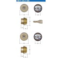 YKKap　MIWA　PS YTE1－Jシリンダー　扉厚42mm　X9色　2個同一（MIWA　PS　YTE1-J．CY　DT42　X9　1K2L）　MCY-506同等品　鍵数6本　【在庫品】