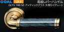 GOAL LX 高級レバーハンドル LX-5 鍵(カギ) 交換 取替え用GLYU型 ヘアラインニッケル・大理石【グレー】・メタル【ゴールド】ディンプルキー V1...