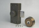 WEST-554 NDR 玄関 鍵(カギ) 交換 取替え用 部屋内の錠ケース一式セット●3mm、5mmエスカッション付（各1枚）■標準キー3本付き■