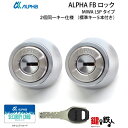 ALPHA FBロック LSP用 玄関 鍵(カギ) 交換 取替えシリンダー ・2個同一キーセット■標準キー5本付き■【送料無料】