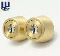 (4)WESTリプレイスシリンダーLSP用交換シリンダー・2個同一キーセット