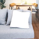 【10%OFFクーポン対象】【中古】モデルルーム展示品 クッションカバー カバー アイボリー 無地 カラー 45x45cm 正方形 おしゃれ シンプル カバー ...