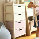 【20%OFF対象19日20時~】【中古】キッズチェスト 幅37cm 子供 子供用 こども 子ども タンス チェスト おもちゃ箱 おもちゃ入れ 4段チェスト ラック キッズラック おもちゃ収納 おしゃれ コンパクト かわいい ラベンダーピンク アウトレット