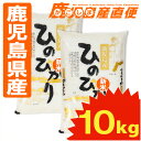 人気ランキング第29位「かごしま産直便」口コミ数「2件」評価「4.5」送料無料 鹿児島県産ひのひかり 10kg(5kg×2) お米 単一原料米 九州 鹿児島 ヒノヒカリ ミヤベイ