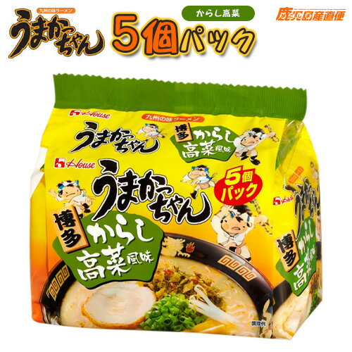 ハウス食品 うまかっちゃん 博多からし高菜風味 5個パック 九州の味ラーメン ハウス食品