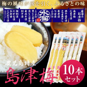 漬物　水溜食品 島津梅(寒干沢庵) 10本セット 1ケース 九州 鹿児島 水溜食品