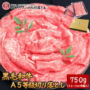 【期間限定★クーポン利用で500円オフ★】黒毛和牛A5等級切り落とし750g（250g×3P）【送料無料】▼国産 国産牛 牛肉 すき焼き しゃぶしゃぶ 鍋 焼肉 焼き肉 鉄板焼 スライス ギフト 訳あり プレゼント 贈答 あす楽 のし お祝い 御祝 お礼 お取り寄せ 春ギフト 母の日の商品画像