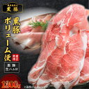 黒豚 ボリューム便 1300g 小分け セット トレー無し SDGs 鹿児島県産 黒豚 豚肉 肉 切落し 生ハム 黒豚切落し 黒豚生ハム 特産品 ギフト 贈り物...