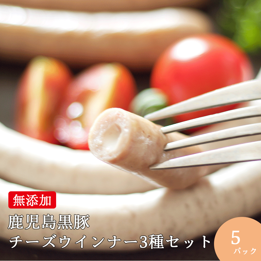 無添加 ソーセージ 詰め合わせ 鹿児島黒豚 生チーズ ウインナー 3種セット 送料無料 ソーセージ チーズ お祝い ギフト 内祝い プレゼント おつまみ 内祝 高級 ギフトセット ウィンナー 在庫処分 無塩せきのサムネイル
