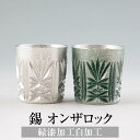 錫 タンブラー オンザロック 緑漆加工 白加工 200ml 日本製 桐箱入り 薩摩錫器 名入れ シンプル ギフト プレゼント 贈り物 贈答品 贈答用 贈答 記念...