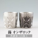 錫 タンブラー オンザロック 黒漆加工 白加工 200ml 日本製 桐箱入り 薩摩錫器 名入れ シンプル ギフト プレゼント 贈り物 贈答品 贈答用 贈答 記念品 記念 お祝い 誕生日 還暦 長寿 送料無料 岩切美巧堂 かごしまや 父の日 母の日