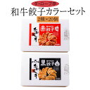 餃子 和牛餃子熊本カラーセット(黒餃子、赤餃子)19g×40個 送料無料 ぎょうざ ギョウザ 和牛 熊本 美味しい 冷凍 お土産 グルメ ギフト プレゼント 綱...