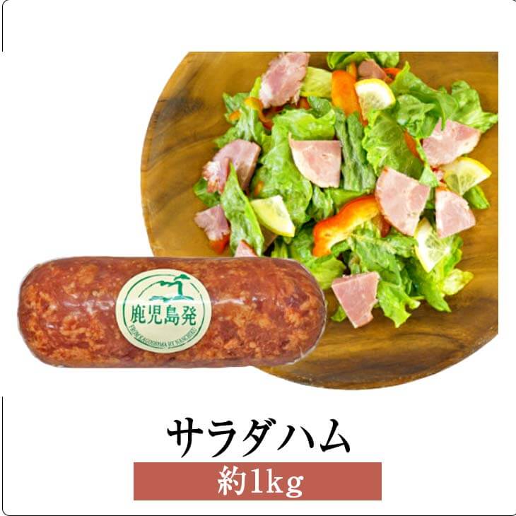 父の日 ハム サラダハム 約1kg 詰め合わせ セット サラダ 豚 国産 モモ 肉 ギフト 贈答 送料無料 ナンチク かごしまや