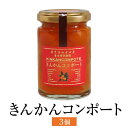 コンポート きんかん コンポート 120g 3個入 金柑 フルーツ 砂糖不使用 使い切り 国産 九州産 鹿児島産 送料無料 ギフト箱なし 清木場果樹園 かごしまや 父の日 母の日