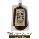宮崎フルーツコーラ5個セット 120g×5個入り 減農薬フルーツ クラフトコーラ コーラ フルーツコーラ 自然素材 SDGs 詰め合わせ セット 国産 九州産 ...
