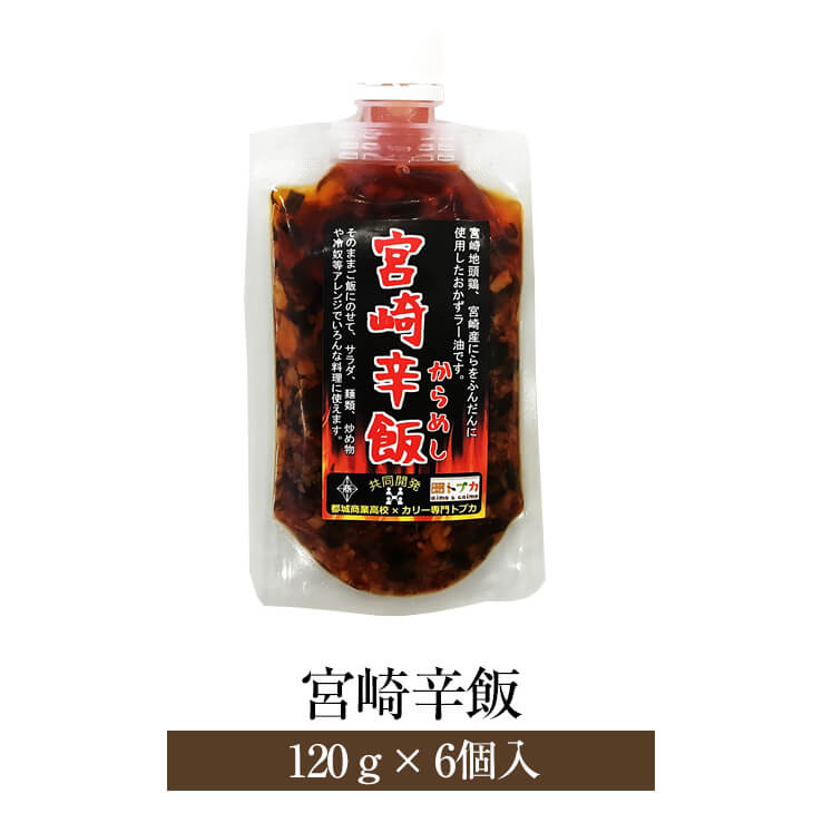 父の日 宮崎辛飯 120g × 6個入り 鶏肉 とり肉 地頭鶏 宮崎鶏 ご飯のお供 詰め合わせ おつまみ セット 国産 九州産 宮崎産 高級 高品質 ギフト プレゼント 詰め合わせ 小分け 無添加 産地直送 送料無料 ウエルネス かごしまや