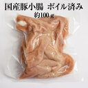 国産豚 小腸 約100g × 3パック ボイル済 豚肉 ホルモン 豚 焼肉 もつ鍋 もつ煮込み もつ 冷凍 国産 おつまみ セット バーベキュー ギフト プレゼント 送料無料 サンシャインミート かごしまや 父の日 母の日