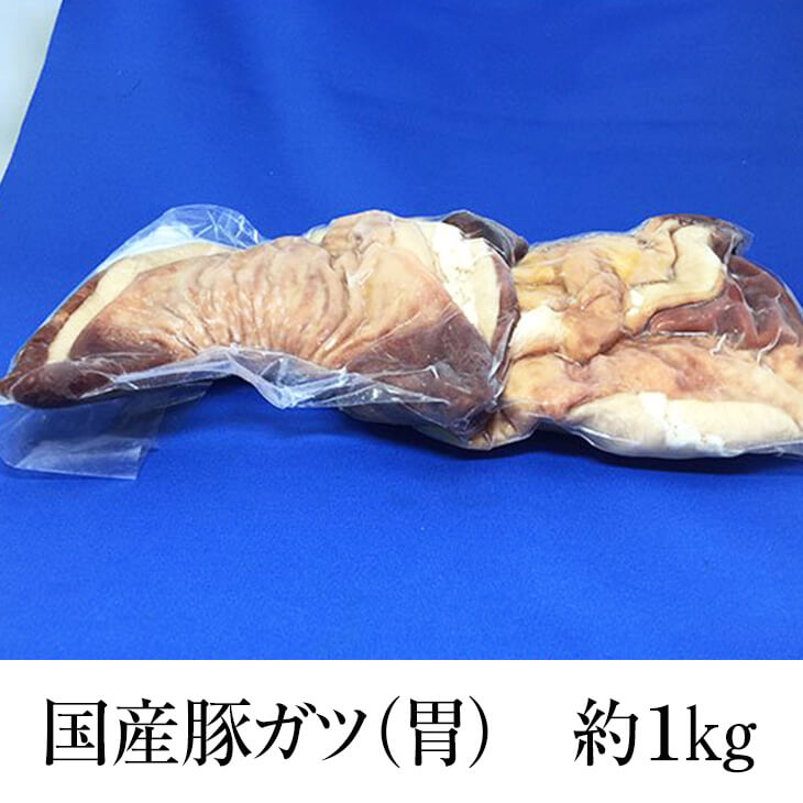 父の日 国産豚 ガツ 胃 約1kg × 3パック 豚肉 豚 ホルモン 焼肉 炒め物料理 もつ鍋 ボイル済 真空 焼肉 冷凍 国産 おつまみ セット ギフト プレゼント 送料無料 サンシャインミート かごしまや