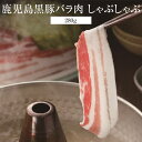 バラ肉 鹿児島黒豚 しゃぶしゃぶ バラ肉 280g 冷凍 鹿児島黒豚 豚 肉 国産 九州産 鹿児島県産 送料込み ギフト プレゼント グルメスタジアム かごしまや