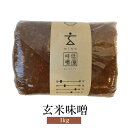 味噌 玄米味噌 1kg × 2袋 調味料 味噌汁 赤系玄米味噌 中甘口 赤味噌 隠し味 送料無料 蛭子屋 蛭子屋合名会社 かごしまや