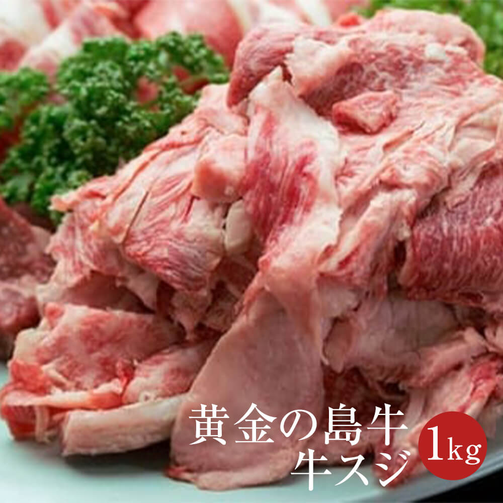 父の日 牛肉 黄金の島牛スジ 1kg 冷凍 牛 肉 国産 九州産 送料無料 農業法人NIKUYA NIKUYA かごしまや