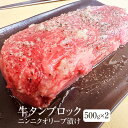 牛肉 アメリカ産 牛タン ムキタン ニンニクオリーブ漬け ブロックカット 1kg 500g × 2 ブロック 冷凍 冷凍便 牛 肉 ギフト プレゼント 贈り物 贈答用 ゼクストインターナショナル かごしまや 父の日 母の日