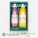 ジュース まる搾りジュース ぶどう みかん 選べる2本セット 1000ml×2本入 葡萄 ブドウ 蜜柑 ミカン ストレート とろける お取り寄せ ギフト 熊本 株式会社吉次園 かごしまや