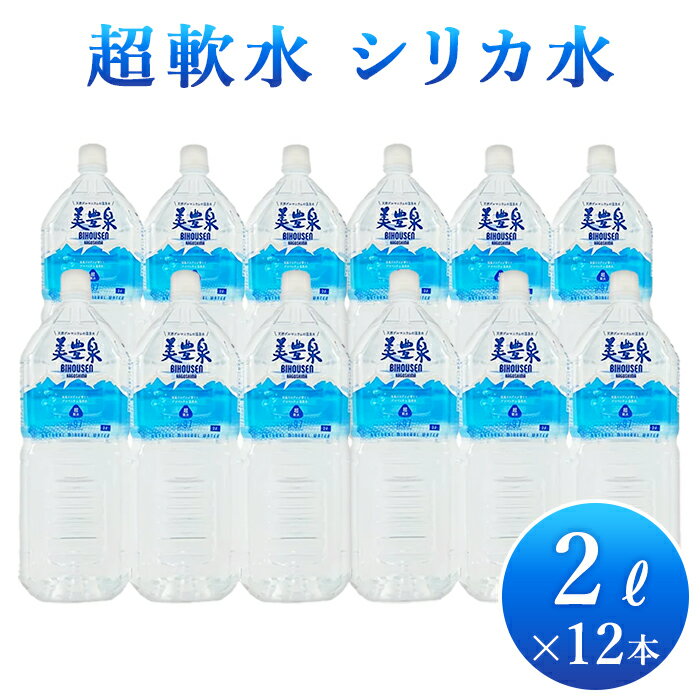 天然ゲルマニウム『温泉水』2L×12本 1箱水 ペットボトル 2リットル お水 ケース 2l おいしい水 天然水 ミネラルウォーター シリカウォーター お取り寄せ 超軟水 鹿児島 名水 「美豊泉」 シリカ水2リットル 天然 シリカ水 アルカリイオン水 温泉水 保存水 まとめ買い