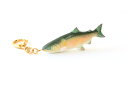 鮎キーホルダー(魚全長約8cm/樹脂)